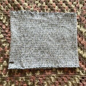 Hollister Shirring Stretchy floral tube top